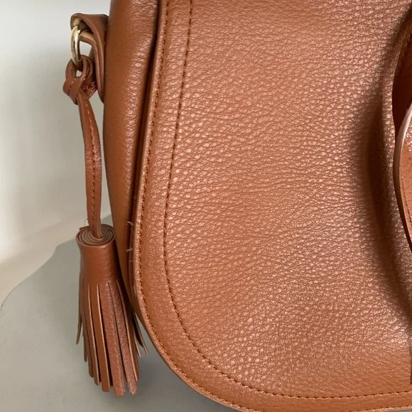 Old Navy Camel Saddlebag Crossbody Bag - Picture 2 of 8
